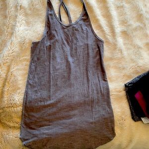 Gray lulu tank dress size xsmall/small 2-4 lulu